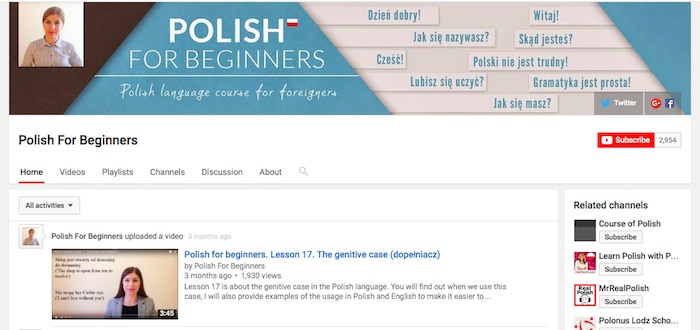 Polish For Beginners - Youtube
