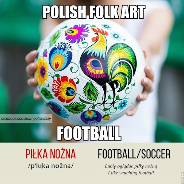 Beautiful Folk Art Football